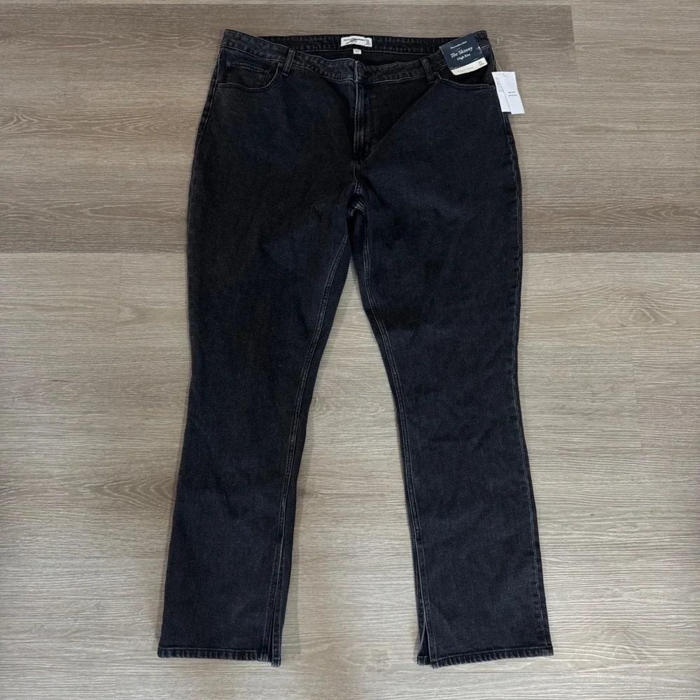 Abercrombie & Fitch The Skinny Jeans Womens 35/20L Black Curve Love High Rise